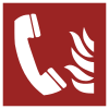 Segnale ISO 7010 F006: Telefono per la segnalazione di incendio