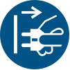 Segnale ISO 7010 M006: Staccare la spina
