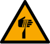 Segnale ISO 7010 W022: Pericolo oggetti appuntiti