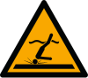 Segnale ISO 7010 W048: Pericolo acqua bassa