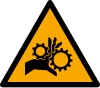 Segnale ISO 7010 W089: Pericolo ingranaggi in movimento